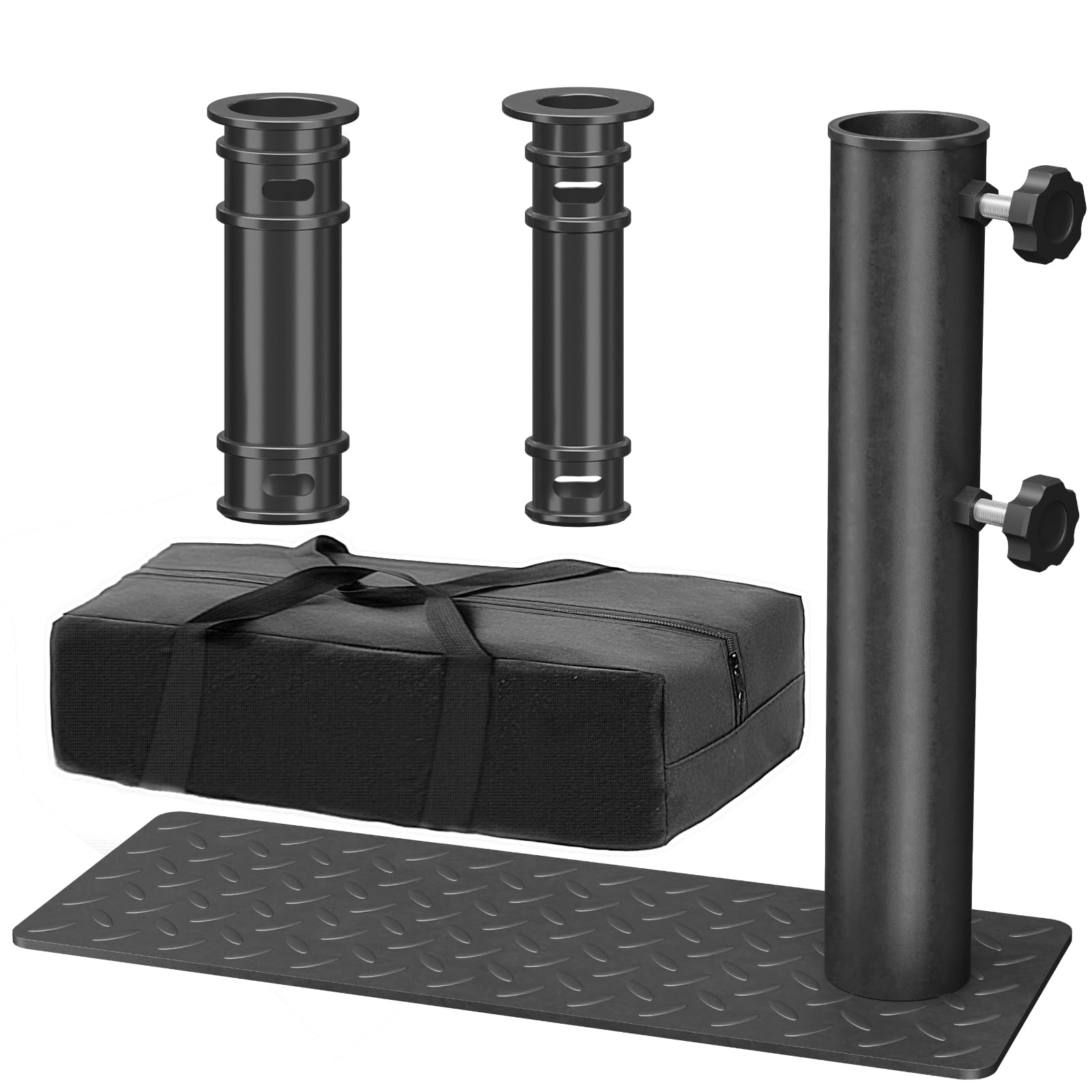 Photo 1 of Flag Pole Tire Mount, Heavy Duty Tailgate Flagpole Stand Holder with 4mm Thick Base & Carry Bag, Portable Flagpole Tire Mount for Car Truck RV Camping Tailgating Outdoor Party Events