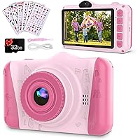 Coolwill Kids Camera for 3-12 Year Old Girls & Boys, 12 MP 1080P FHD Video Camera for Kids with 8X Digital Zoom & 3.5…