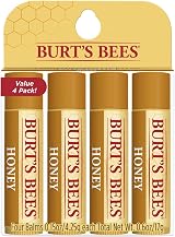 Burt's Bees Honey Lip Balm 100% Natural Moisturizing Lip Balm 4 Tubes