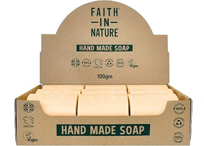 Faith In Nature Orange Hand Soap Bar Box Set 18 x 100g Vegan Cruelty Free