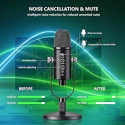 Delarbeaden USB Microphone,Condenser Recording