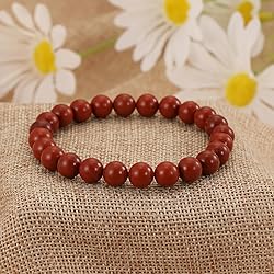 Crystal Vibe Red jasper Crystal Bracelet for