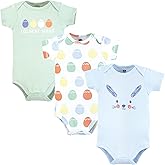 Hudson Baby Unisex Cotton Bodysuits, Egg Hunt, Newborn