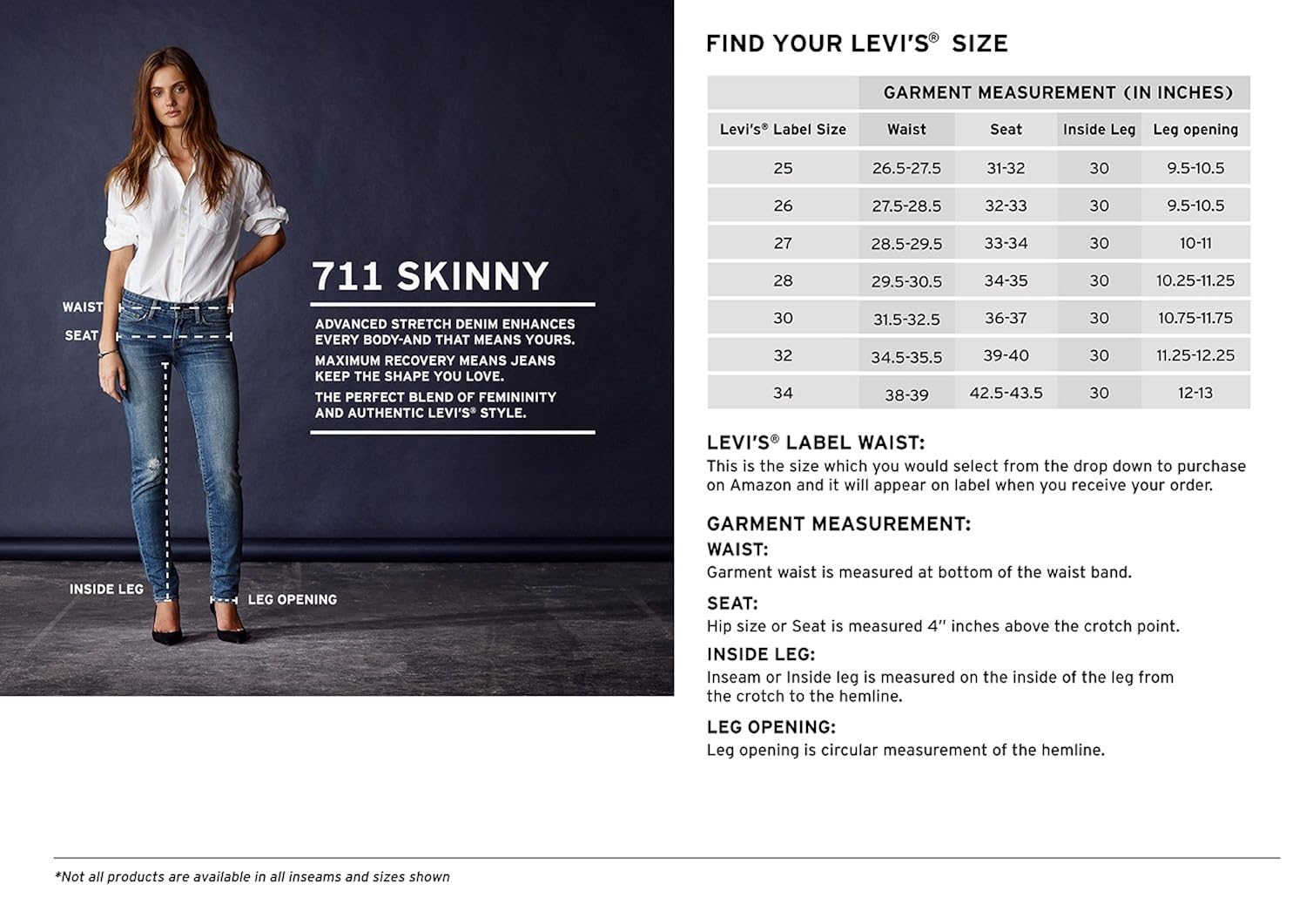 levi's women's 711 skinny jeans