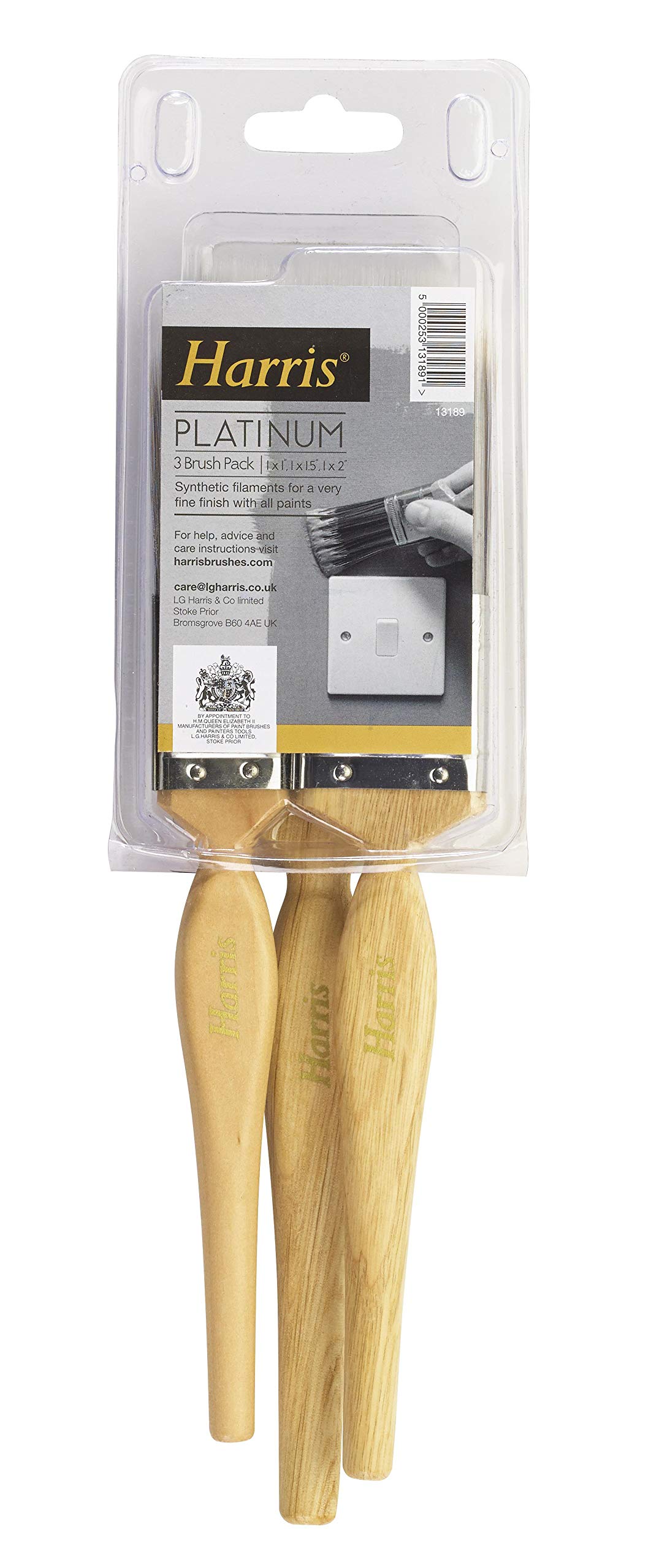 Harris 13189 Platinum 3 Brush Set, Others, Set of 3 Pieces