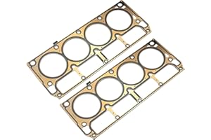 LIMICAR MLS Cylinder Head Gaskets 12589226 Original Equipment Compatible with Silverado 1500 4.8L Cadillac CTS-V V8 5.7L GMC Sierra 1500 V8 5.3L H3 V8 5.3L (Pack of 2)