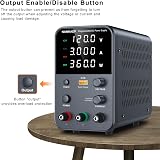 NANKADF DC Power Supply 0-120V 0-3A USB Fast Charge 18W 4-Digit Display view 3