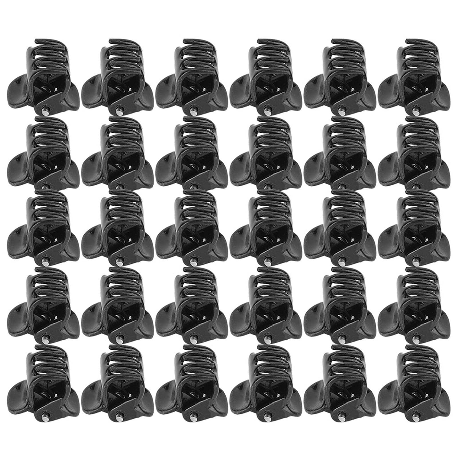Joyzan Mini Claw Clips, Hair Clip Tiny Claws Micro Black Plastic Pins Clamps Catch Non Slip Small Multifunction Jaw Decroation Buns Stylish Claw Kids Barrettes Accessories for Women Girls 100Pcs