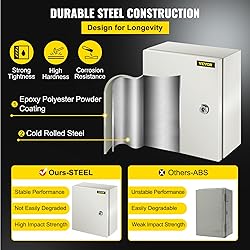 VEVOR NEMA Steel Enclosure, 12 x 10 x 6'' NEMA 4X
