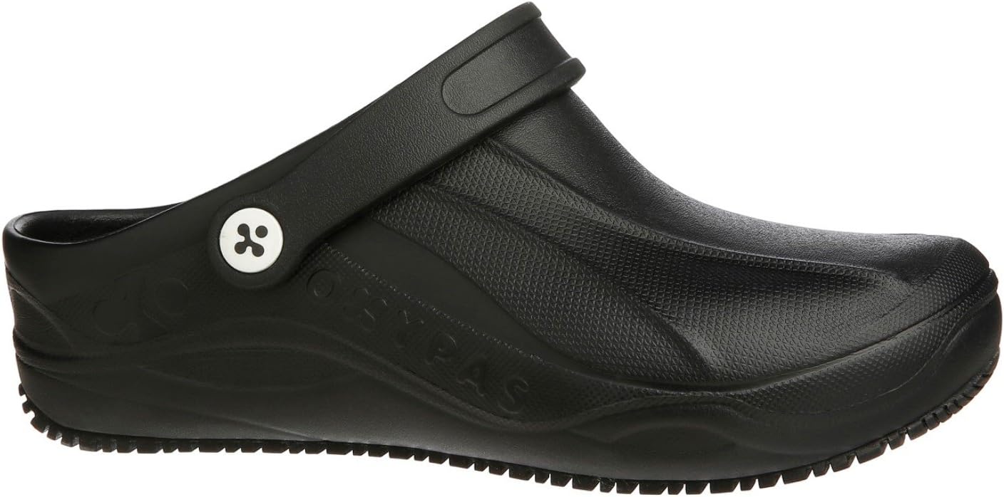 Oxypas 'Smooth' Anti-Slip, Anti-Static Clog, Suitable for Doctors, Nurses and All Medical Professionals (EU 36, Black)