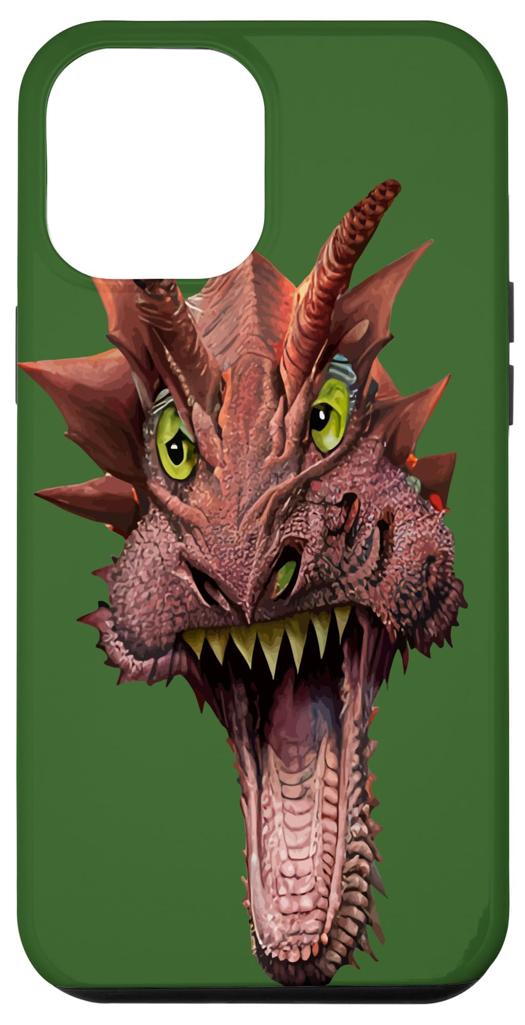 iPhone 15 Plus Crazy Dragon Vector Caricature Case