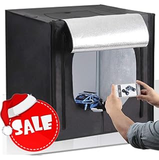 Amzdeal Caja de Fotografía Caja de Luz Portátil 50 x 50 x 50 cm para Hacer