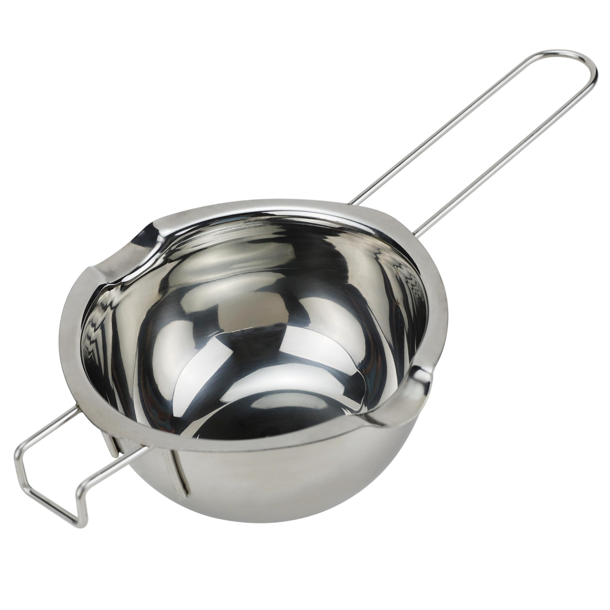 Photo 1 of EIKS Boiler Pot Melting Bowl with SUS304 Stainless Steel for Melting Chocolate Candy Cheese Butter and Candle Wax Making, Capacity 400ML/13oz