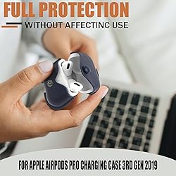 Leather Case for Airpods Pro with Keychain, Premium