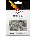 Celestial Fire Glass - Diamond Starlight - 1/2 Inch Reflective Tempered Fire Glass – 2 oz. Sample