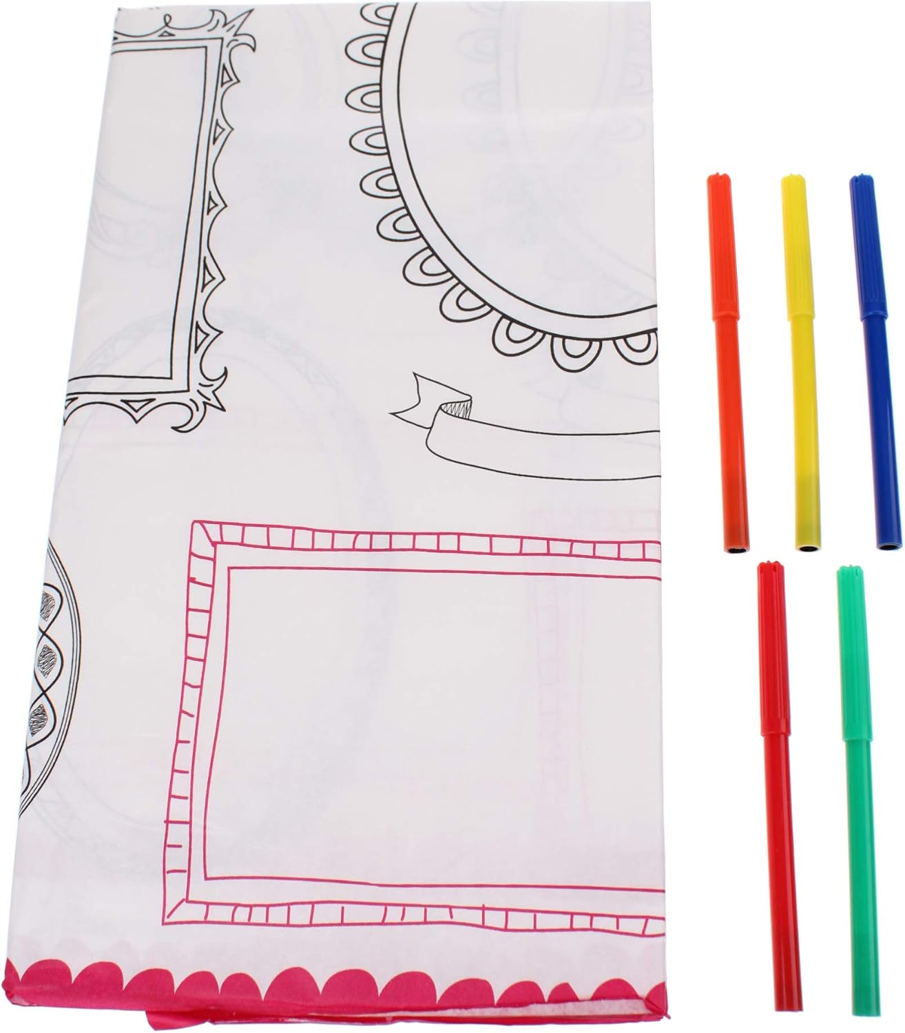 Folat Tablecloth can be written on 130 x 180 cm, White, 70.9 x 51.2 inch (Rectangular)