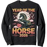 Chinese New Year 2026 Year of the Horse 2026 Lunar New Year Sweatshirt