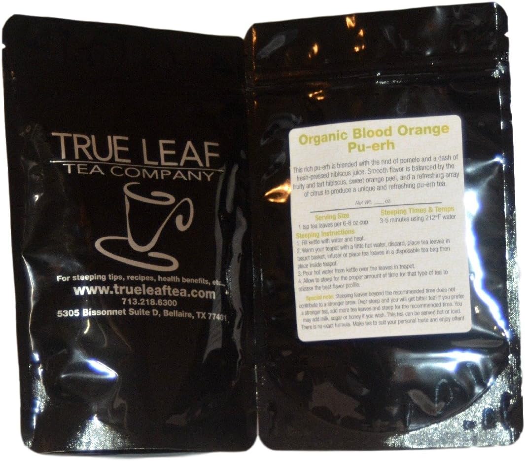True Leaf Tea Organic Blood Orange Pu-Erh Tea 2 OZ
