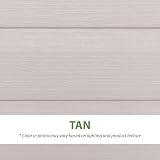 LIFETIME 60170 6 x 3.5 ft Heavy Duty Low Plastic Shed Desert Sand White view 6