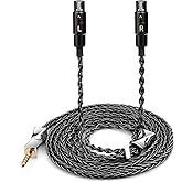 FAAEAL Audio Upgrade Cable 8 Core Single Crystal Silver Plated Cord HiFi Replacement Mini 4pin XLR Compatible with Audeze LCD-3 LCD-4 LCD-X LCD-XC for Musician Audiophile 4.4mm 4.9ft