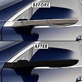 SlickMod Chrome Delete Blackout Vinyl Overlay for Tesla Model S (3. Mirror Trim, Satin Black)