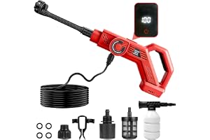 Cordless Pressure Washer Compatible with Milwaukee 18V Battery, 700 PSI Portable Handheld Power Washer with Brushless Motor, 