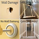 WUBAYI 4Pcs Wall Protector for Baby Gate Stair Guard Wall Saver White view 6