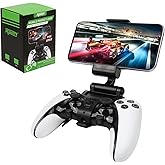 RALAN Phone Mount Holder for PS5 Dualsense Edge Controller Accessories, Adjustable Mobile Gaming Clip
