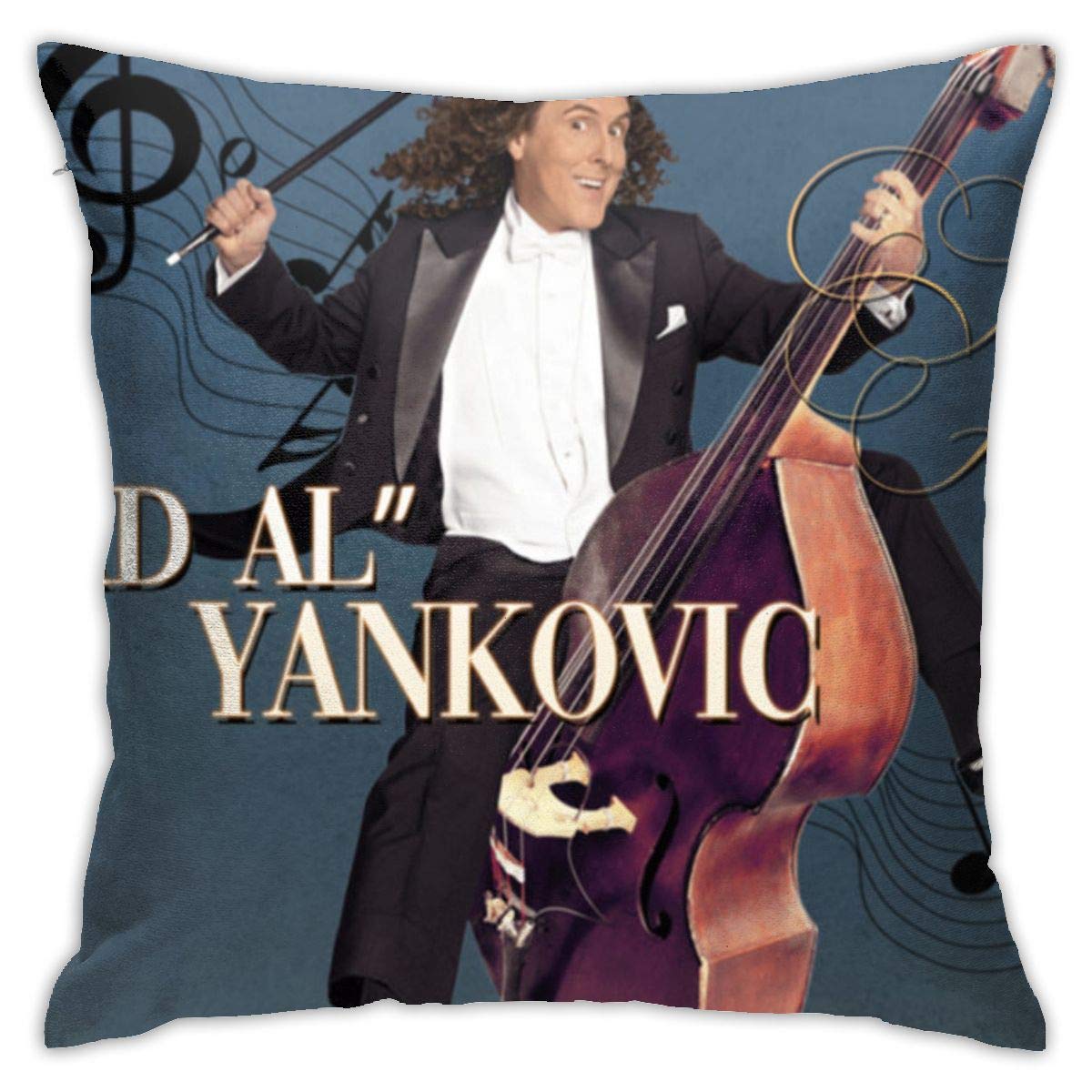 LIHEHEN Weird Al 1 Tour 2019-Yankovic DIY Printing Cloth Ins TIK Tok Personality Decorative Cusion Case Decorated Living Room/Bedroom/Sofa 45cm45cm/18inch18inch