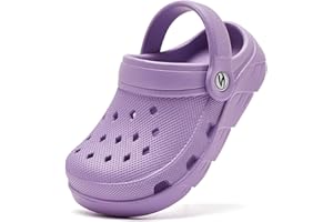 HOBIBEAR Kids Garden Clogs Toddler Sandals for Boys Girls Slipper Beach Water Shoes Slip on (Toddler/Little/Big Kids)