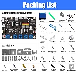 Adeept 5DOF Robotic Arm Kit Compatible with Arduino