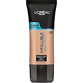 L'Oreal Paris Makeup Infallible Up to 24HR Pro-Glow Foundation, Buff Beige, 1 fl oz.