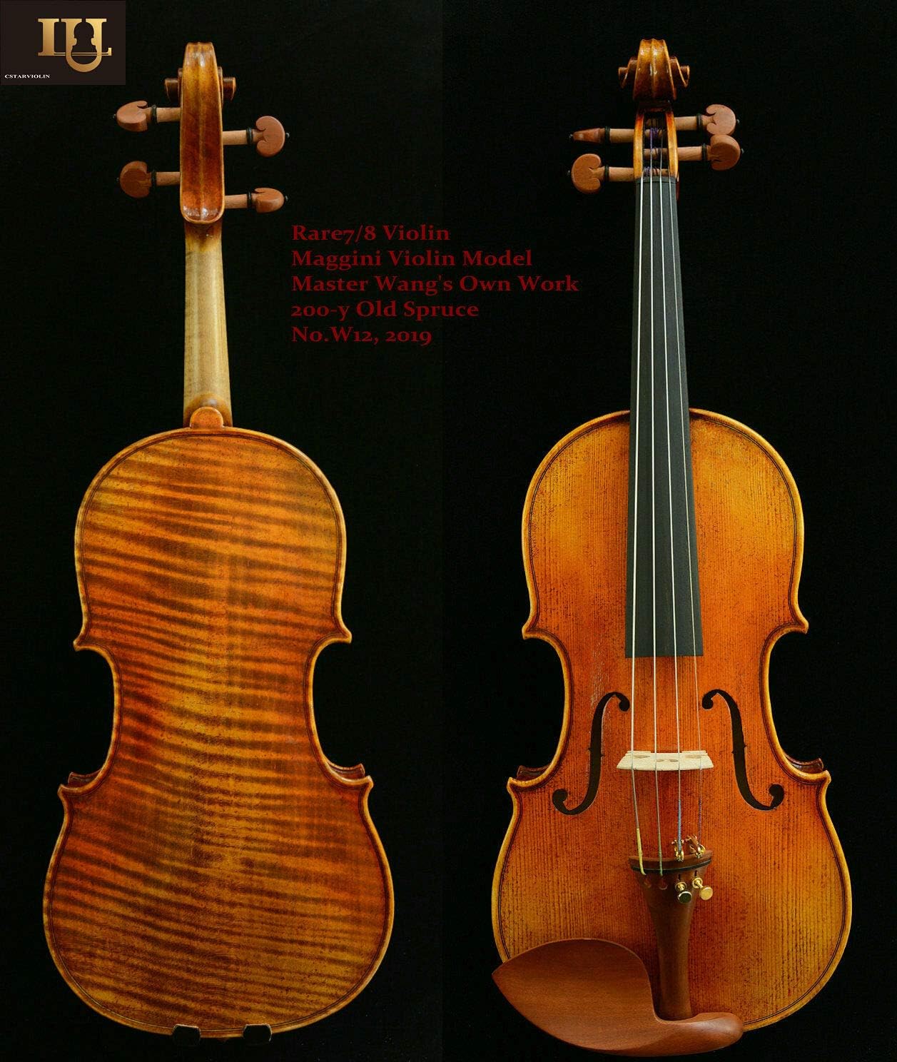 ACTUAL PHOTO A Stunning Sounding Violin after Guarneri del Gesu 1743 Cannone Violin