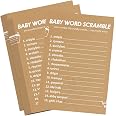 GAMSUNSTAR Baby Shower Word Scramble Game – 50 Cards With Answers – Gender Neutral, Hilarious & Easy Party Game For Guests - View #2
