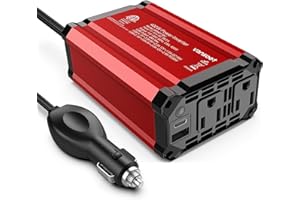 400W Power Inverter: vansoet DC 12V to AC 110V Car Inverter Plug Adapter Outlet Converter with PD 30W USB C Port and QC 18W USB Port Car Plug Adapter Outlet Inverter for Vehicles Laptop Phones Camera