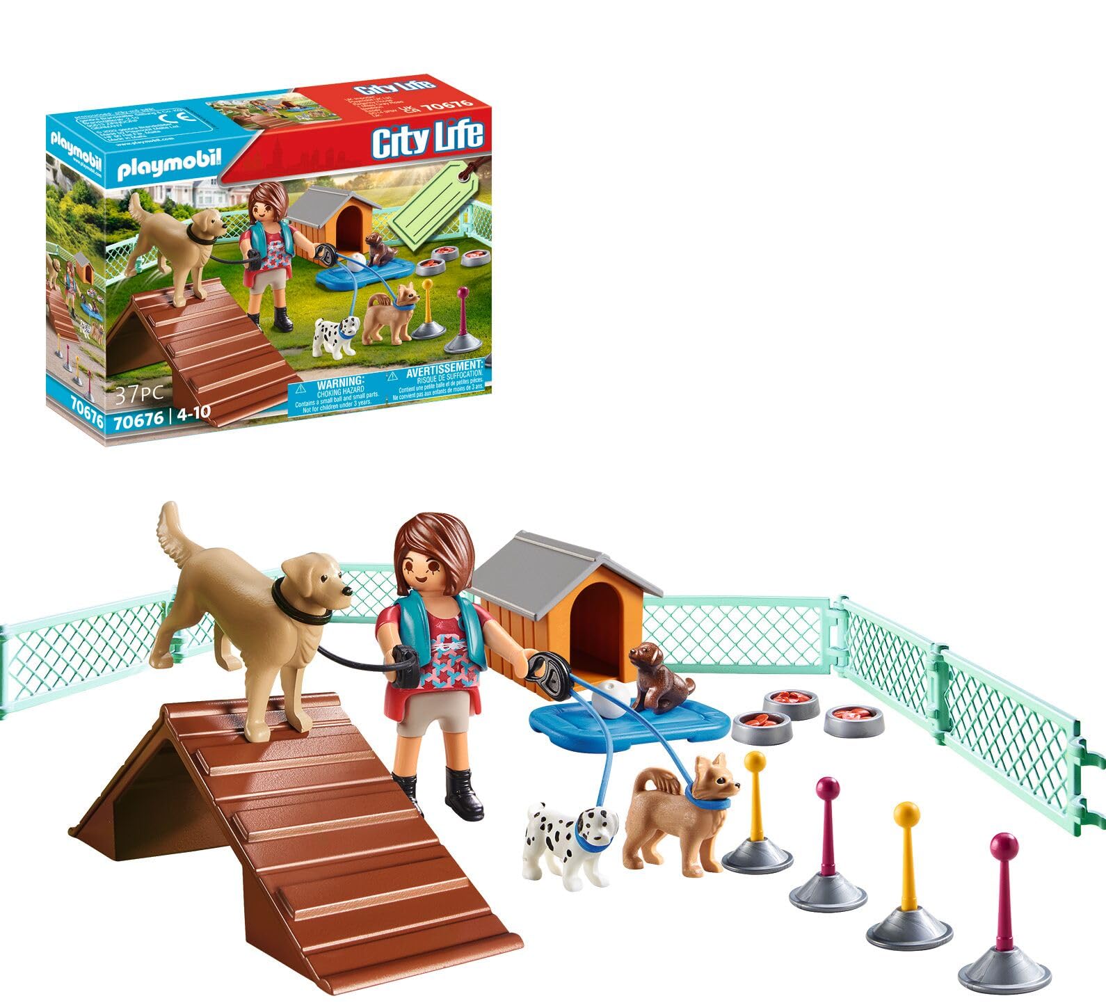 Playmobil 70676 Dog Trainer Gift Set, Fun Imaginative Role-Play, PlaySets Suitable for Children Ages 4+