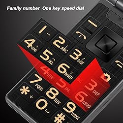 Yunseity Unlocked Flip Phone, G10 C Big Buttons