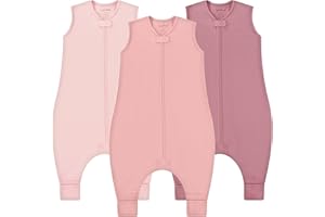 Mama Cheetah Toddler Sleep Sack with Feet, 0.5 TOG Organic Cotton Baby Sleeping Bag with Legs, Baby Wearable Blankets for Walkers w/ 2-Way Zipper, Baby Sleep Sack for Girls & Boys, Large Walker 3-4 T