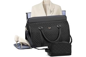 Tonyeee Convertible Garment Duffel Bags for Travel, Carry On Garment Bag with Shoe Compartment, 3 in 1 Foldable Suit Duffle Bag for Women, Jenni Bag for Hanging Clothes