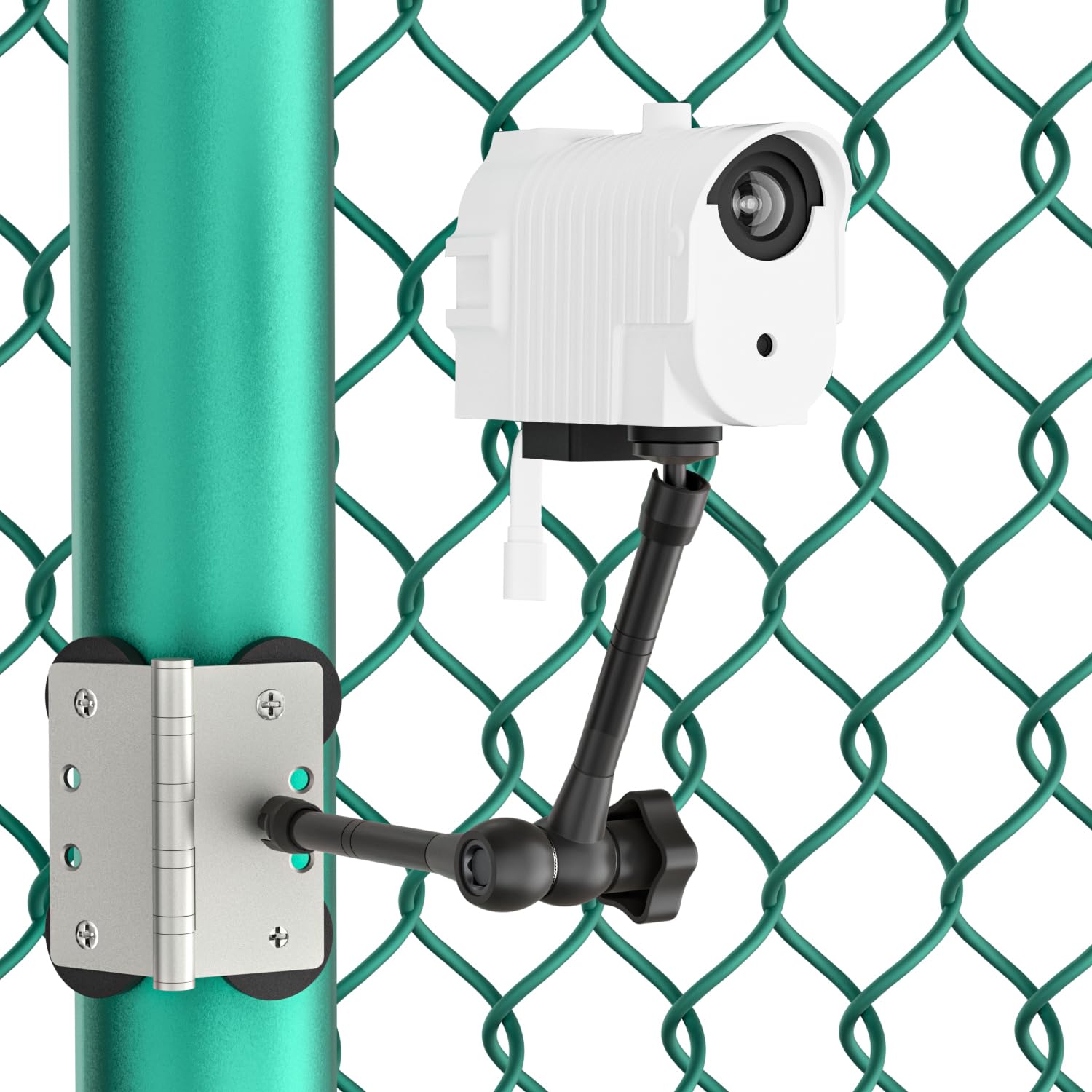 Photo 1 of 3-in-1 Magnetic Fence Mount with Shade for Mevo Start, Weatherproof Case with USB Fan Keep Mevo Start Cam from Overheating During Recording Baseball,Softball and Tennis Games