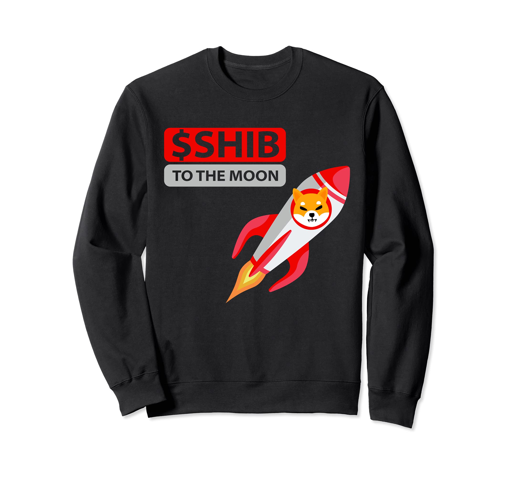 Rocket Shiba Coin Shirt, $SHIB to the Moon Shiba Inu Crypto Sweatshirt