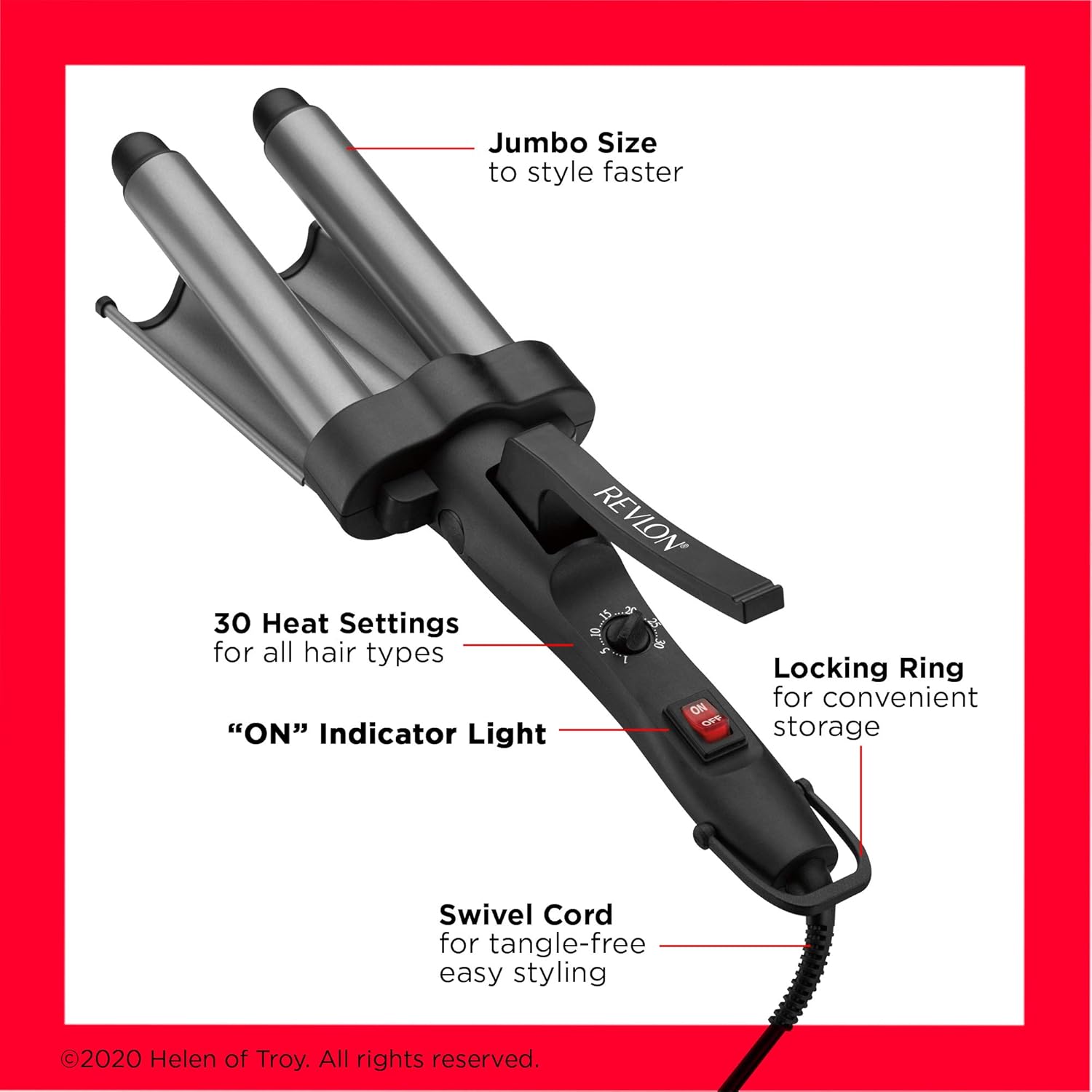 Revlon Three-Barrel Ceramic Jumbo Waver, An  Exclusive: Beauty