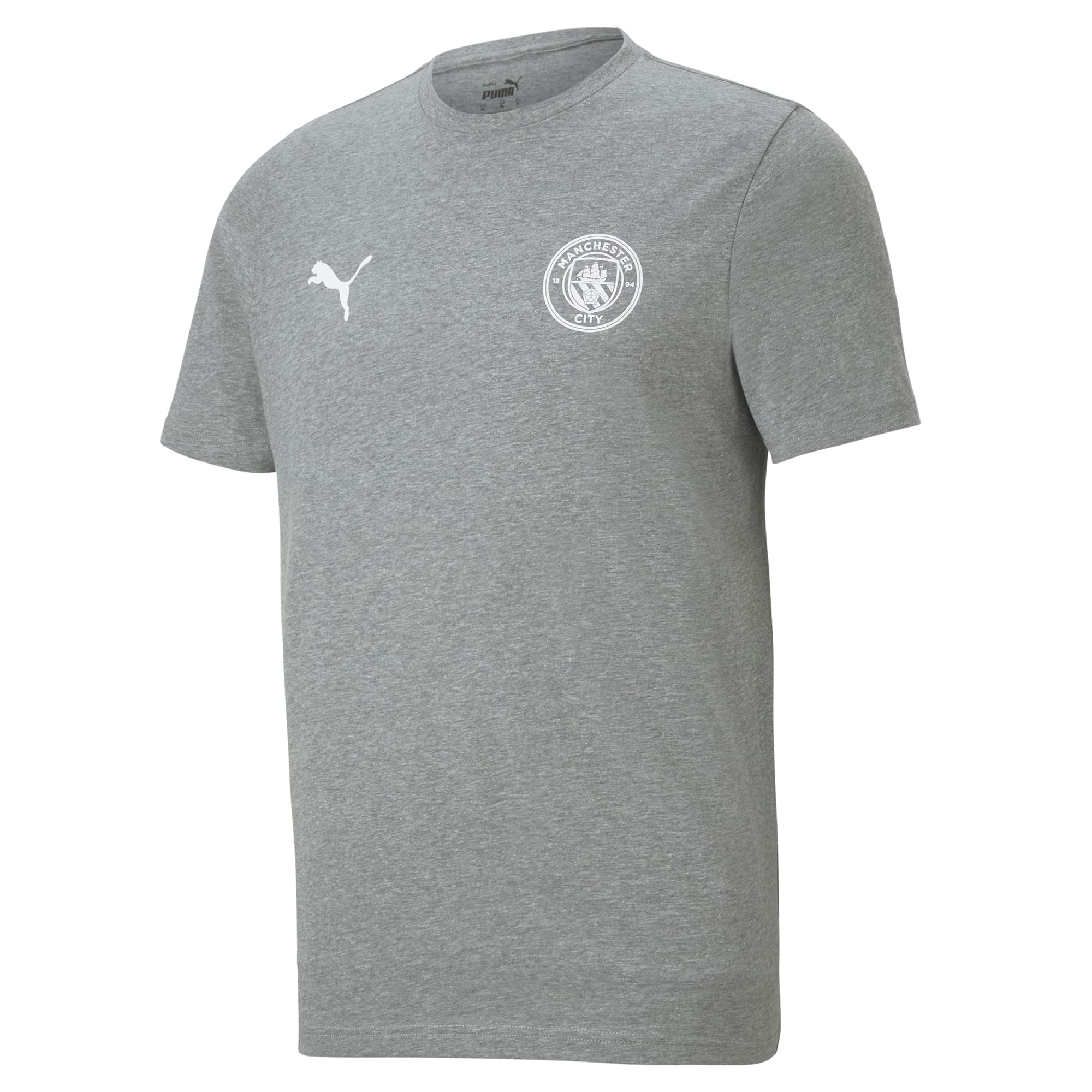 Manchester City Essentials Kids Tee - Grey - Size 15/16 Years