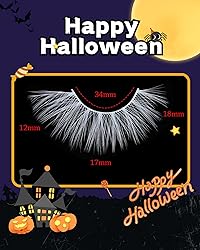 Outopen 5 Pairs White False Eyelashes for