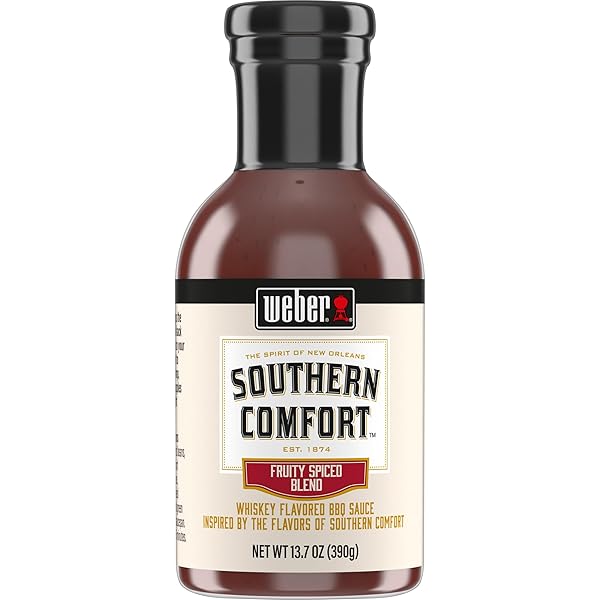 WEBER SOUTHERN COMFORT WHISKEY FLAVORED BBQ SAUCE, 13.7 OZ
