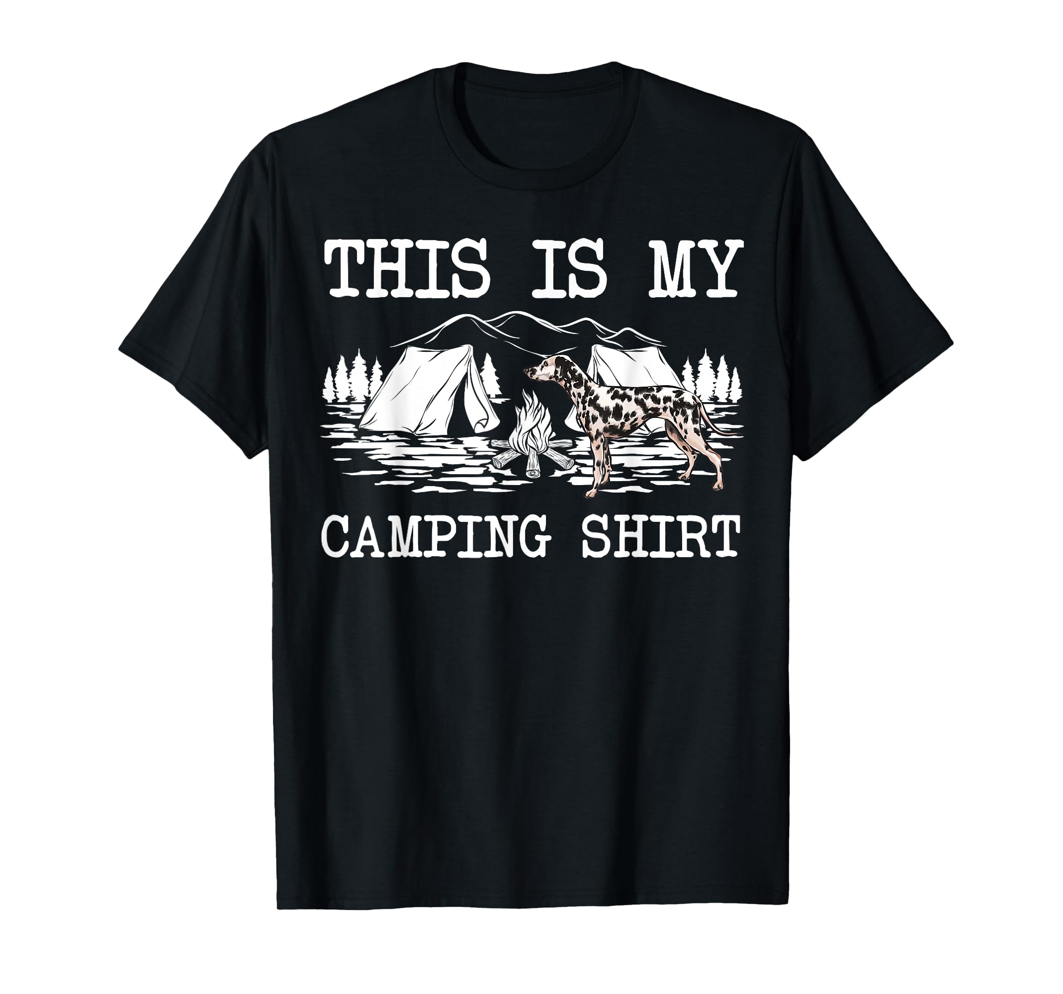 Campfire Dalmatian Dog This Is My Camping T-Shirt