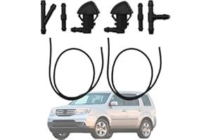 TIVORA Pack of 2 Wiper Washer Nozzles Compatible with Honda Pilot 2009 2010 2011 2012 2013 2014 2015 Front Windshield Washer Fluid Jet Nozzle Replaces 76810-SZA-A01ZA