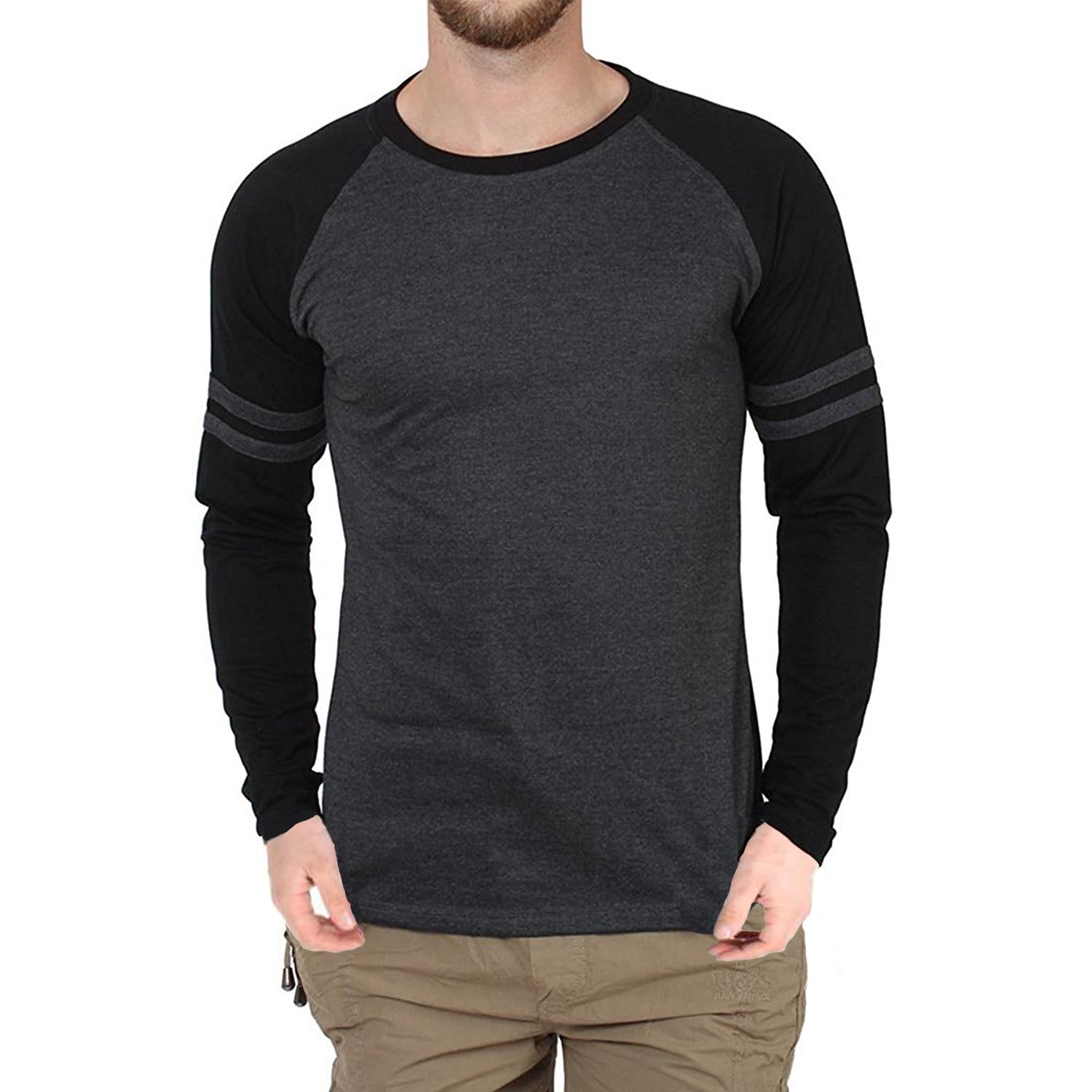 veirdo men's cotton t-shirt black