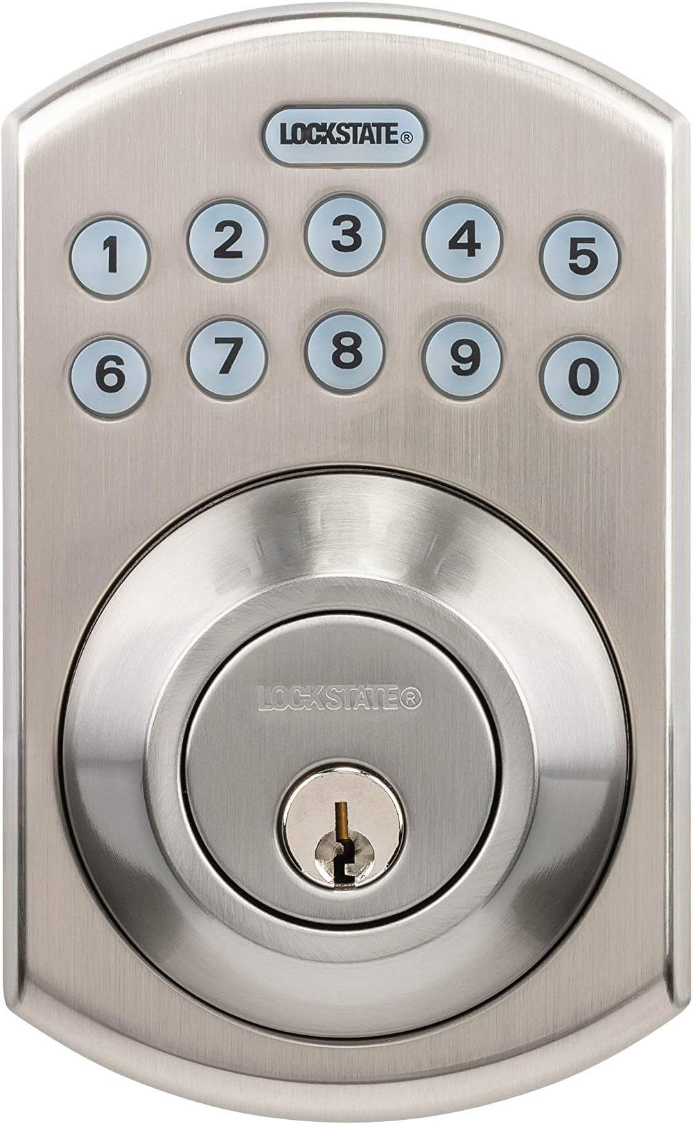 Residential WiFi Deadbolt in Satin Nickel