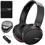 Sony XB950B1 Extra Bass Wireless Headphones with App Control, Black (2017 model) Audio Accessory Kit